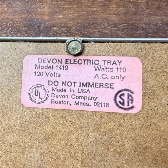 DEVON Electric Tray - Picture 10 of 11